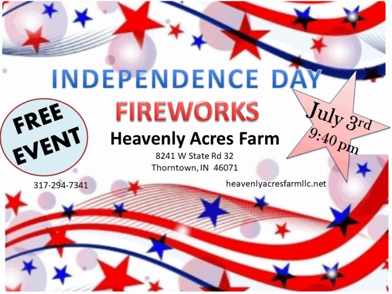 Free Fireworks on the farm
