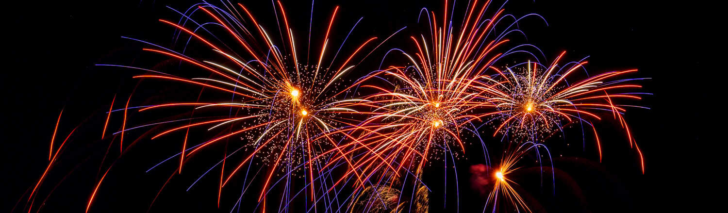 Fireworks Display in Lebanon, Indiana.