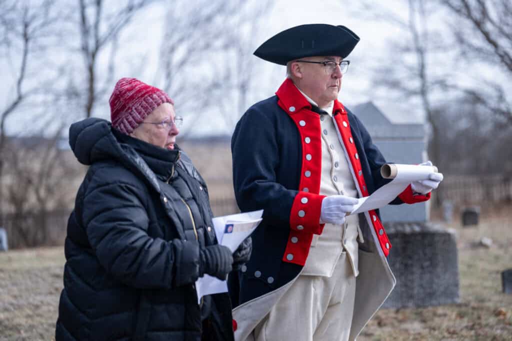Declaration reading at Honoring Boone County wreath laying.