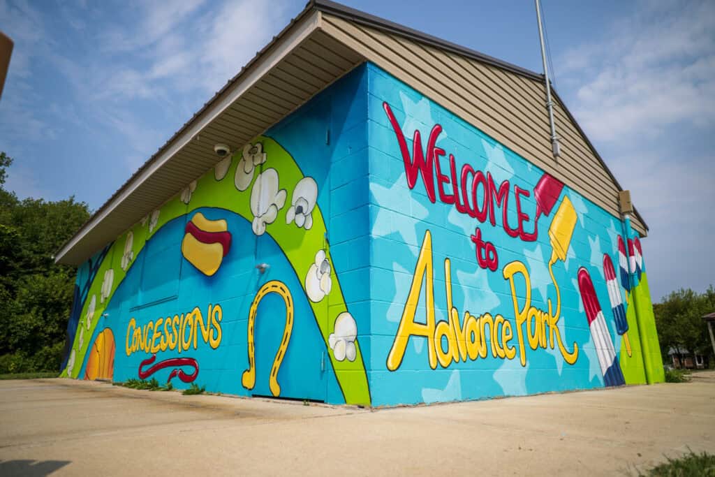 Advance Park concessions stand.