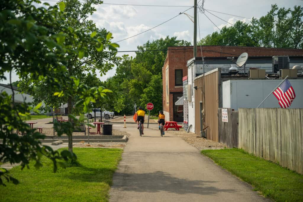 Big-4 Trail running through Whitestown, Indiana.